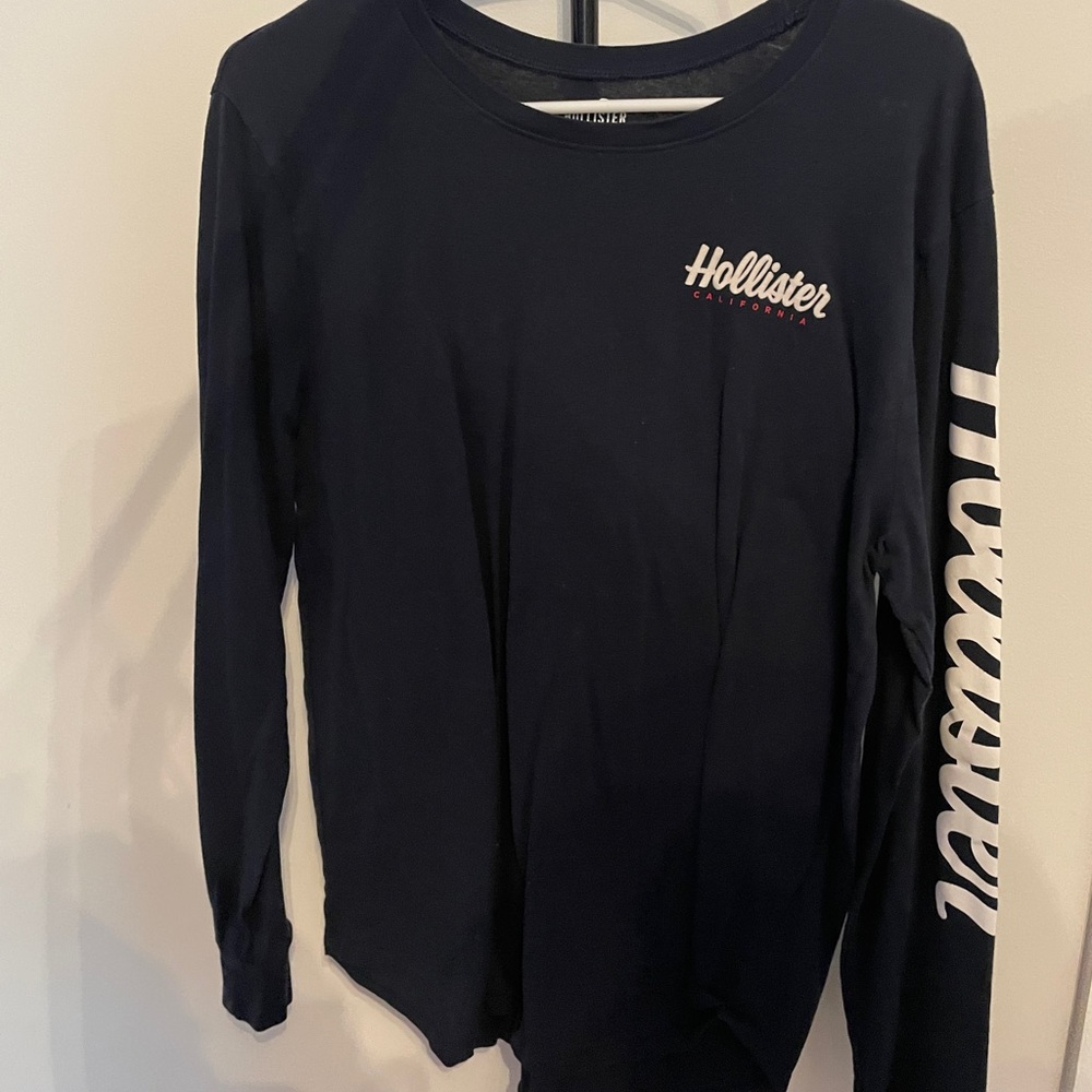 Hollister Navy Long Sleeve